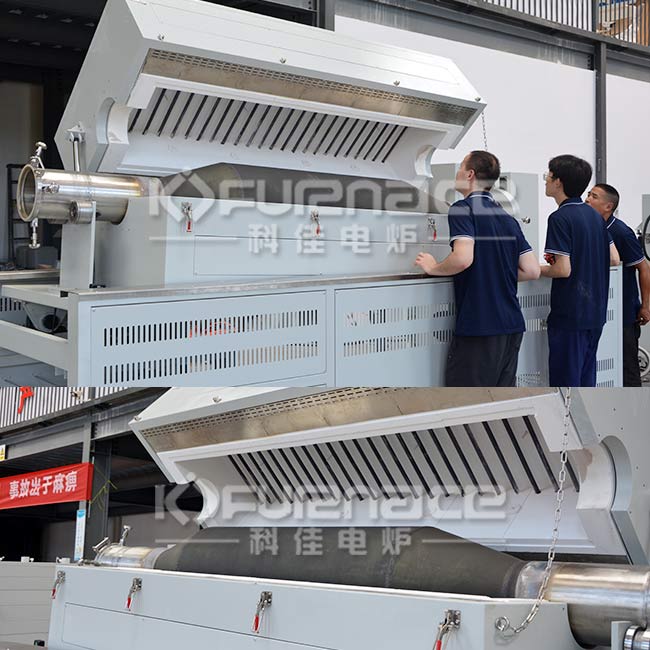  Large diameter rotary tube furnace 