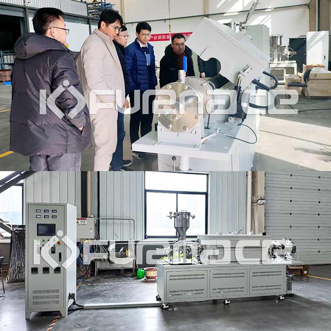 continuous feeding and discharging rotary tube furnace